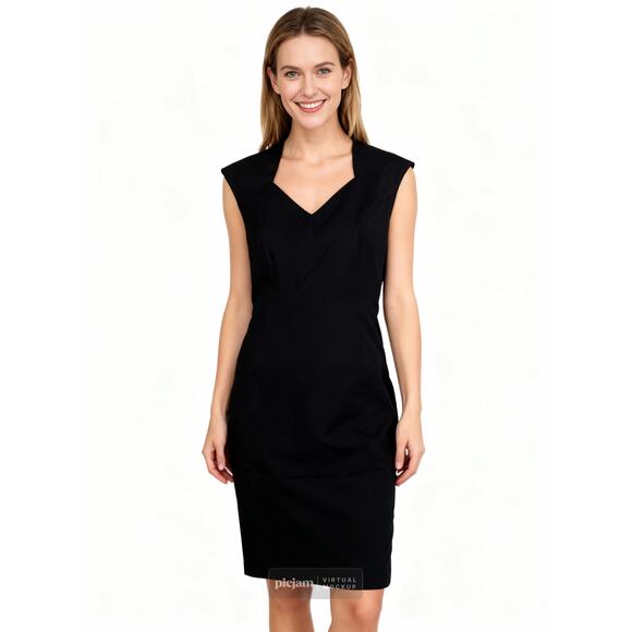 constance saunders Dresses & Skirts - Vintage Constance Saunders Black Cotton Dress